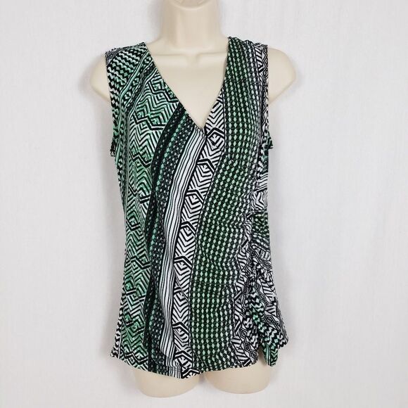Style & Co Sleeveless Pullover Blouse Ruched Side - Picture 2 of 6